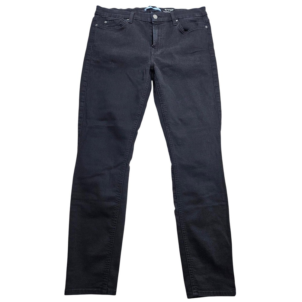 7 For All Mankind b(air) The Ankle Skinny Jeans Black AU8121830A Womens 31